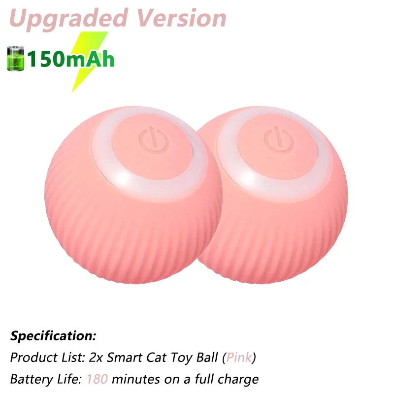 Automatic Interactive Rolling Ball for Cats - The Ultimate Smart Cat Toy for Endless Fun and Exercise