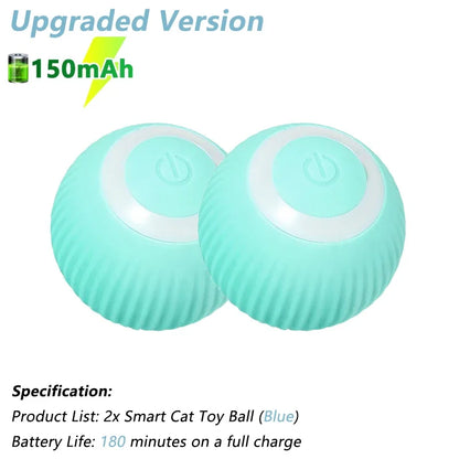 Automatic Interactive Rolling Ball for Cats - The Ultimate Smart Cat Toy for Endless Fun and Exercise