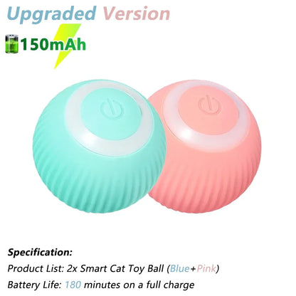 Automatic Interactive Rolling Ball for Cats - The Ultimate Smart Cat Toy for Endless Fun and Exercise