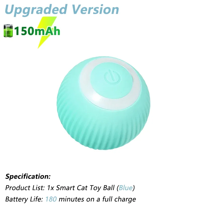 Automatic Interactive Rolling Ball for Cats - The Ultimate Smart Cat Toy for Endless Fun and Exercise