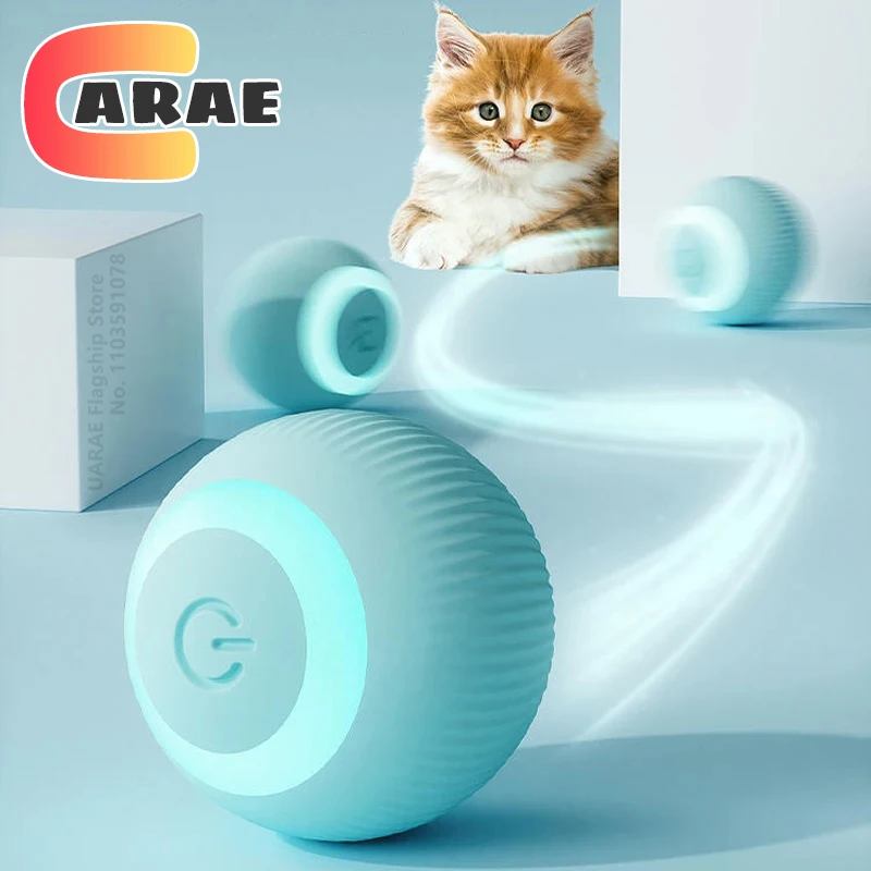 Automatic Interactive Rolling Ball for Cats - The Ultimate Smart Cat Toy for Endless Fun and Exercise