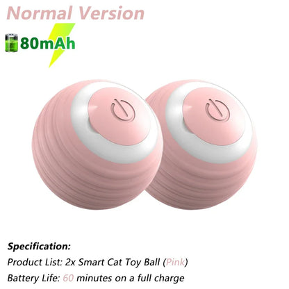 Automatic Interactive Rolling Ball for Cats - The Ultimate Smart Cat Toy for Endless Fun and Exercise