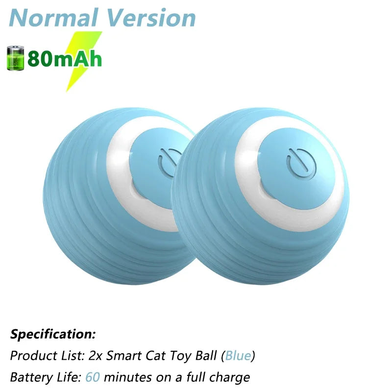 Automatic Interactive Rolling Ball for Cats - The Ultimate Smart Cat Toy for Endless Fun and Exercise