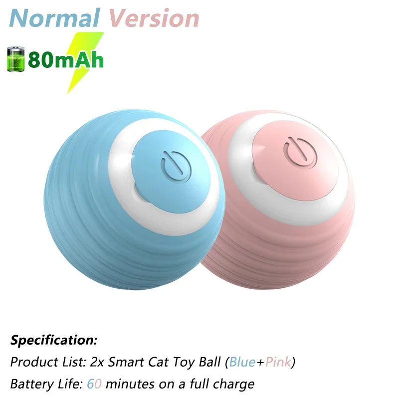 Automatic Interactive Rolling Ball for Cats - The Ultimate Smart Cat Toy for Endless Fun and Exercise