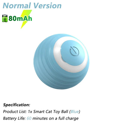 Automatic Interactive Rolling Ball for Cats - The Ultimate Smart Cat Toy for Endless Fun and Exercise