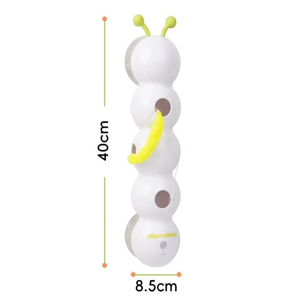 Interactive Caterpillar Rechargeable Cat Toy - Motion Activated Endless Fun!