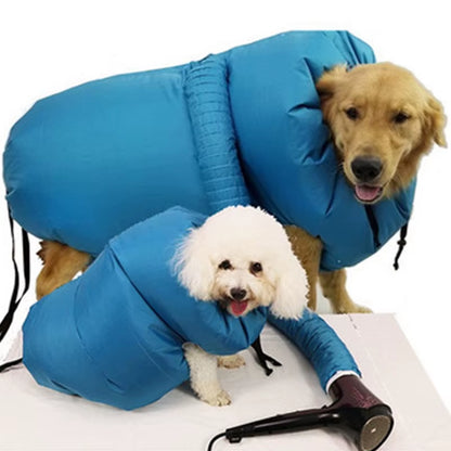 Multi-Breed Dog Drying Bag for Hands Free Grooming