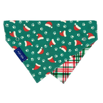 "Santa Paws" Reversible Dog Collar Bandana - Perfect for Every Occasion!